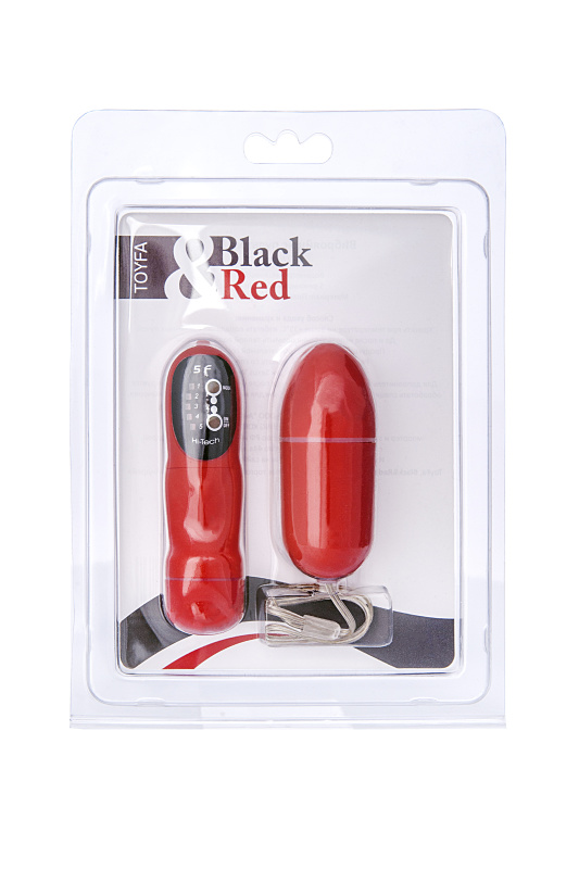 Black & Red by TOYFA Вибратор с пультом ДУ, 5 режимов вибрации, 7,6 см красный — купить в Минске Фото Black & Red by TOYFA Вибратор с пультом ДУ, 5 режимов вибрации, 7,6 см красный