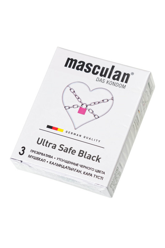 Фото Masculan Презервативы Masculan, ultra 4, ультрапрочные, 19 см, 5,3 см, 3 шт. (Ultra Safe №3)