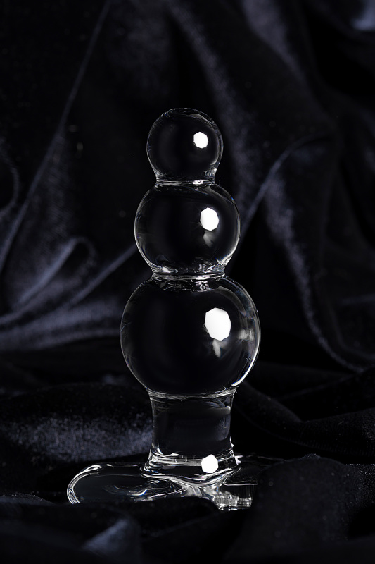 Фото Sexus Glass Анальная втулка Sexus Glass, стекло, прозрачная, 10,5 см, Ø 3,5 см