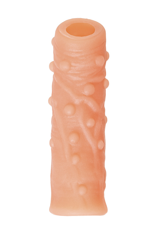 Изображение KOKOS Насадка реалистичная KOKOS NUDE SLEEVE с дополнительной стимуляцией, TPE, телесная, 12 см