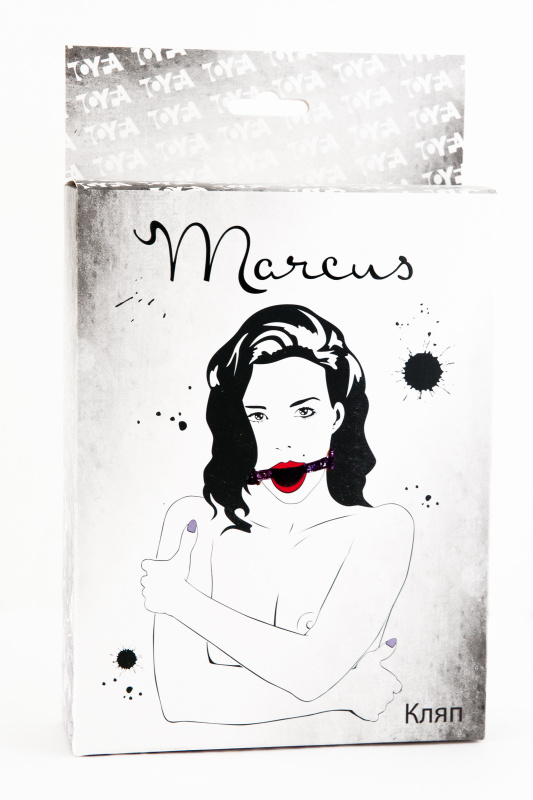 Изображение Marcus by TOYFA Кляп TOYFA Marcus на кружевном ремешке, силикон, розовый, 62 см