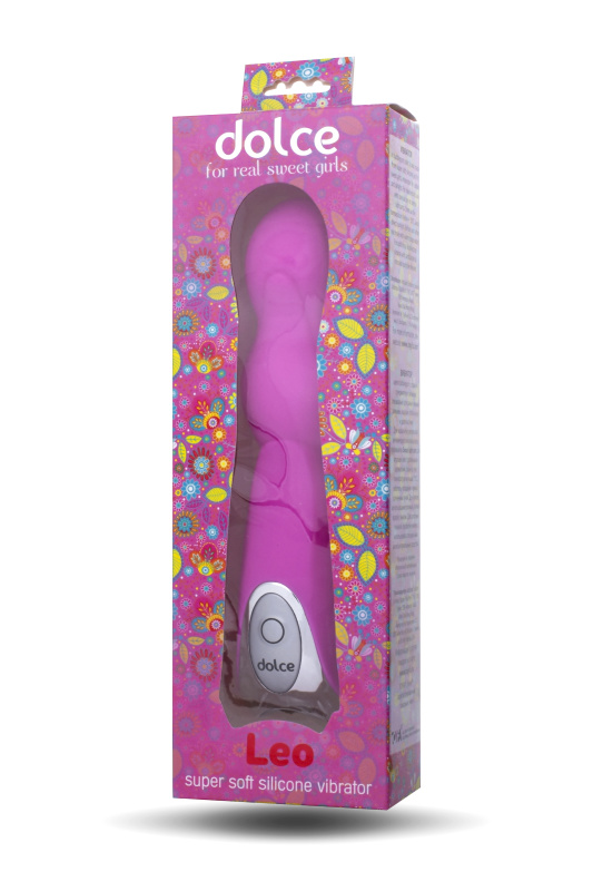 Фото Dolce by TOYFA Вибратор TOYFA Dolce Leo, силикон, розовый, 16,5см
