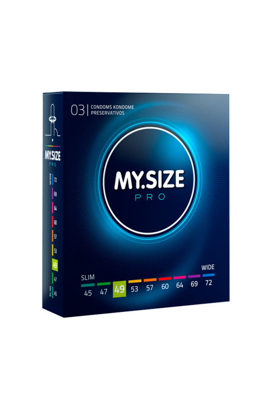 Изображение My.Size, Германия Презервативы My.Size, латекс, 16 см, 4,9 см, 3 шт.