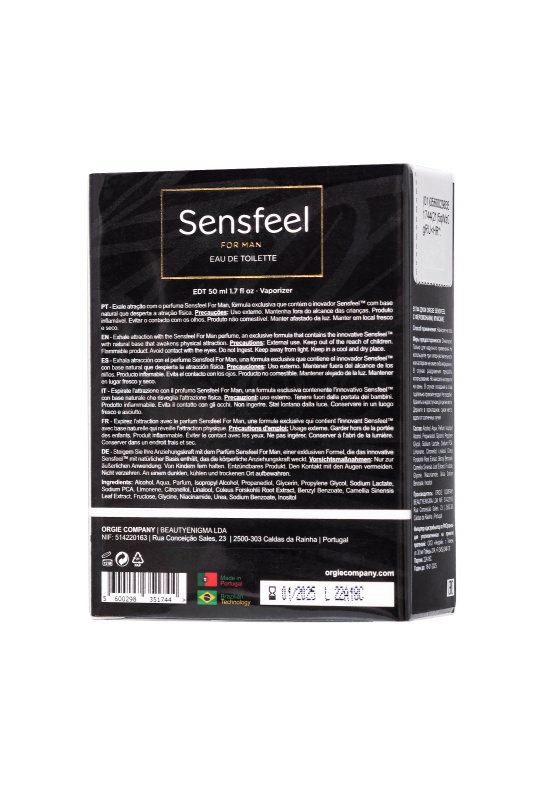 Изображение  Туалетная вода с феромонами ORGIE SENSFEEL, для мужчин, 50 мл