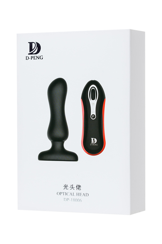 Фото D-Peng, Китай Анальная втулка Optical Head D-PENG, силикон, черный, 12,3 см