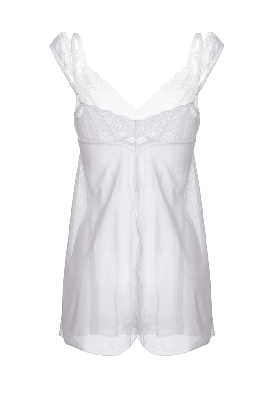 Фото Erolanta Lingerie Комбинация бэби-долл c разрезом сзади Erolanta Sofia, белый (54-56)