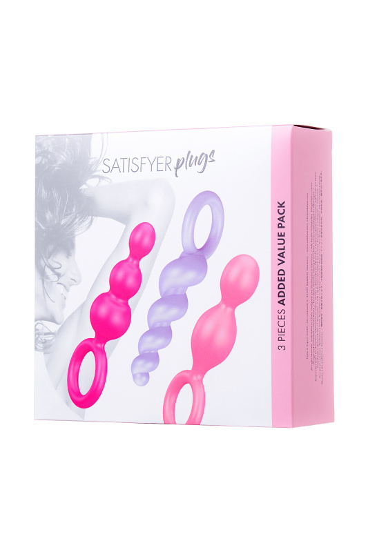 Изображение Satisfyer, Германия Набор анальных плагов Satisfyer, силикон,ассорти