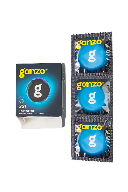 GANZO Презервативы GANZO XXL увеличенные, латекс, 19 см, 5,5 см, 3 шт. — купить в Минске Изображение GANZO Презервативы GANZO XXL увеличенные, латекс, 19 см, 5,5 см, 3 шт.