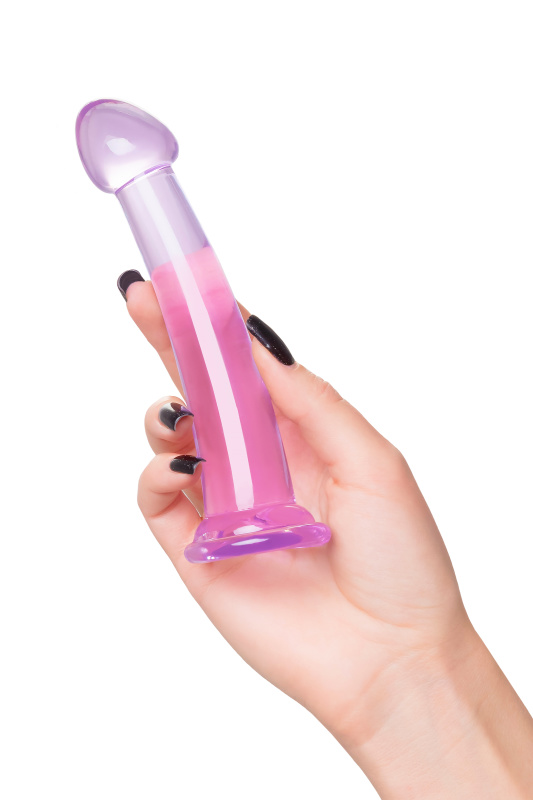 Фото TOYFA Basic Нереалистичный фаллоимитатор TOYFA Basic Jelly Dildo S, TPE, фиолетовый, 15,5 см