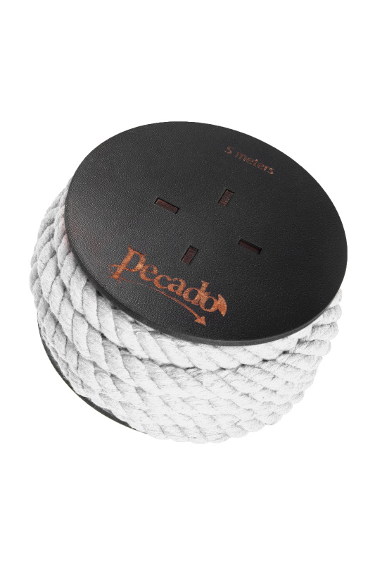 Изображение PECADO B.D.S.M Веревка для шибари Pecado BDSM, на катушке, хлопок, белая, 5 м