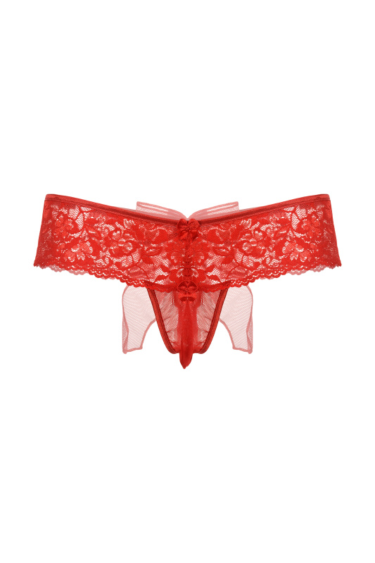 SoftLine Collection, Польша Шортики с бантиком открытые кружевные SoftLine Collection, красный, M/L — купить в Минске Изображение SoftLine Collection, Польша Шортики с бантиком открытые кружевные SoftLine Collection, красный, M/L