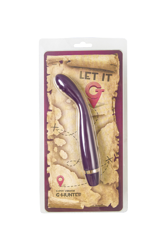 Фото  Стимулятор точки G Let it G, G-Hunter, силикон, фиолетовый, 18,5 см