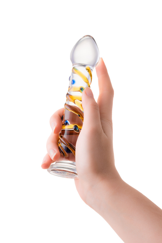 Изображение Sexus Glass Нереалистичный фаллоимитатор Sexus Glass, стекло, прозрачный, 17,5 см