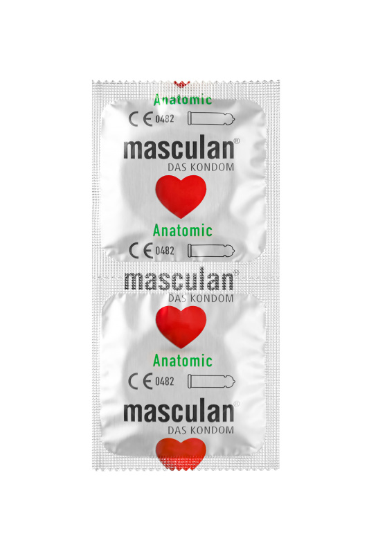 Фото Masculan Презервативы Masculan, Anatomic №10, анатомической формы, 5,3 см, 18,5 см, 10 шт
