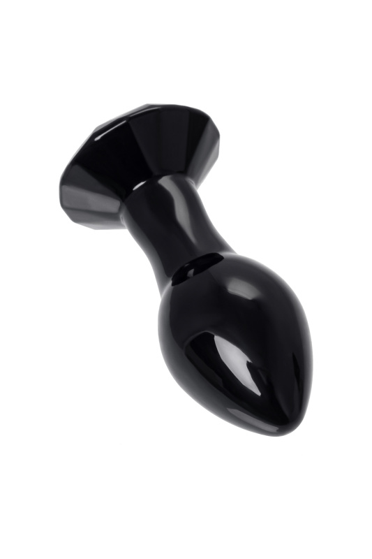 Фото Sexus Glass Анальная втулка Sexus Glass, стекло, черная, 8,5 см