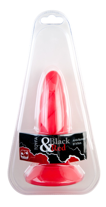 Изображение Black & Red by TOYFA Анальная втулка. Красная
