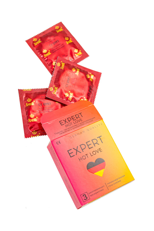 Презервативы EXPERT Hot Love, с разогревающим эффектом , 3 шт — купить в Минске Изображение Презервативы EXPERT Hot Love, с разогревающим эффектом , 3 шт