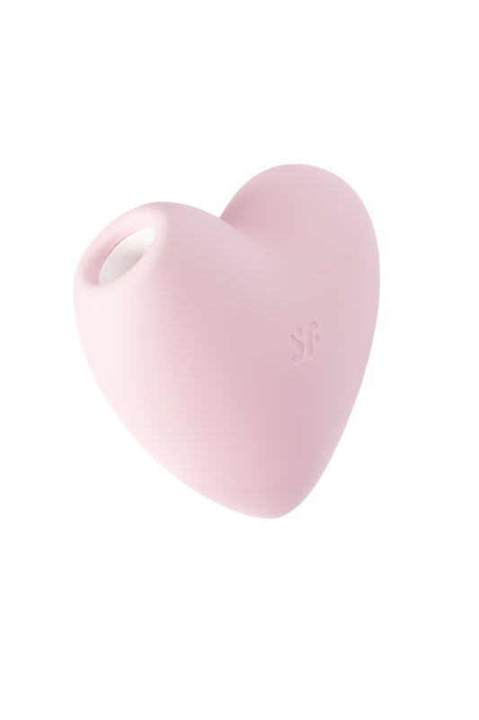 Фото Satisfyer, Германия Вакуумно-волновой стимулятор клитора с вибрацией Satisfyer Cutie Heart, силикон, розовый, 7,6 см