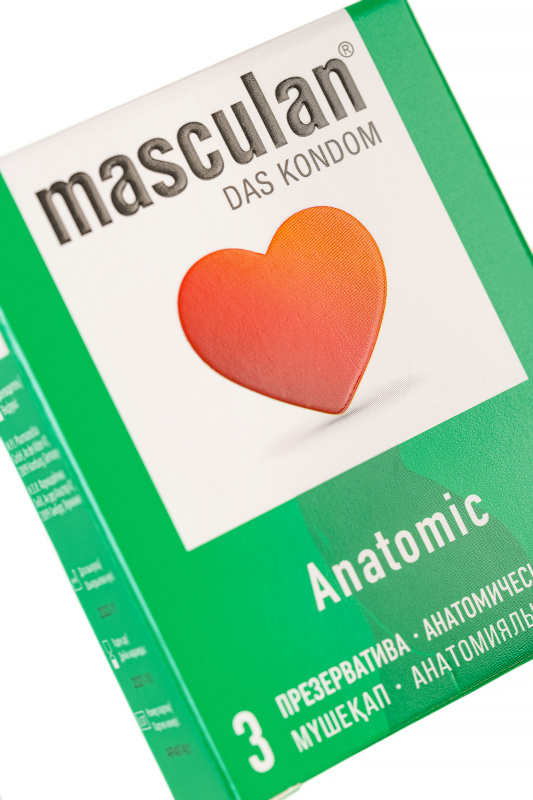 Фото Masculan Презервативы Masculan, Anatomic №3, анатомической формы, 5,3 см, 18,5 см, 3 шт