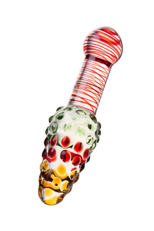 Изображение Sexus Glass Двусторонний фаллоимитатор Sexus Glass, стекло, прозрачный, 17,5 см
