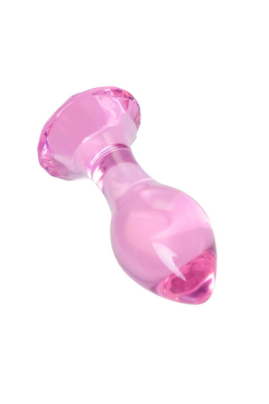 Изображение Sexus Glass Анальная втулка Sexus Glass, стекло, розовая, 8,5 см