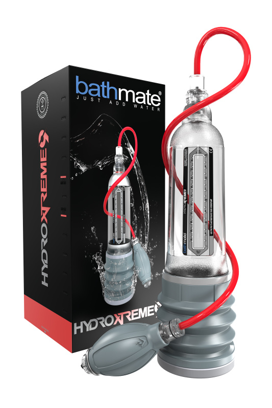 Фото Bathmate, Великобритания Гидропомпа Bathmate HYDROXTREME9, ABS пластик, прозрачная, 32,5 см (аналог Hydromax Xtreme X40)