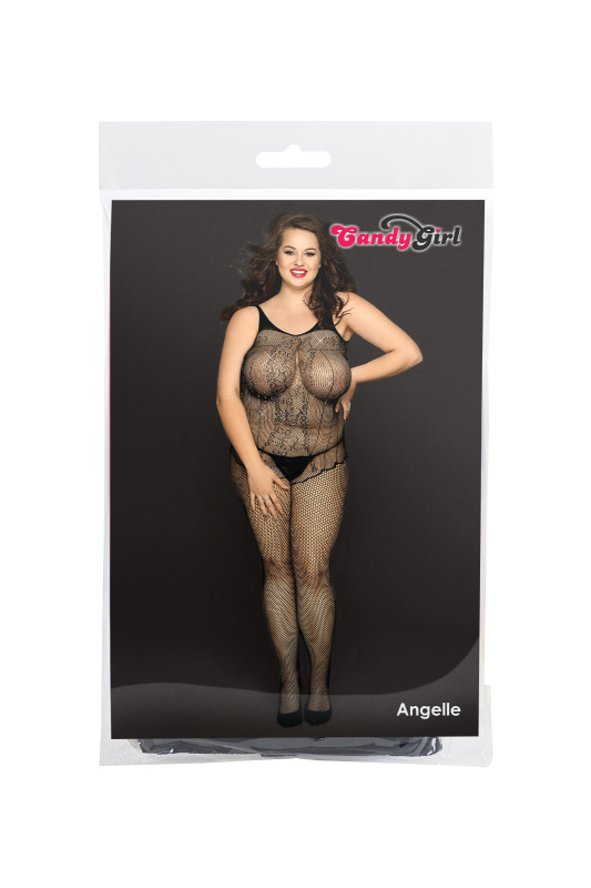 Candy Girl, Гонконг Костюм-сетка со стразами и стринги Candy Girl Angelle, нейлон, черный, 2XL — купить в Минске Фото Candy Girl, Гонконг Костюм-сетка со стразами и стринги Candy Girl Angelle, нейлон, черный, 2XL
