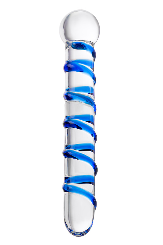 Фото Sexus Glass Двусторонний фаллоимитатор Sexus Glass, стекло, прозрачный, 19 см