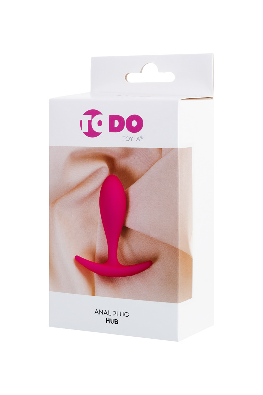 Фото ToDo by Toyfa Анальная втулка ToDo by Toyfa Hub, силикон, розовый, 7,2 см, Ø 2 см