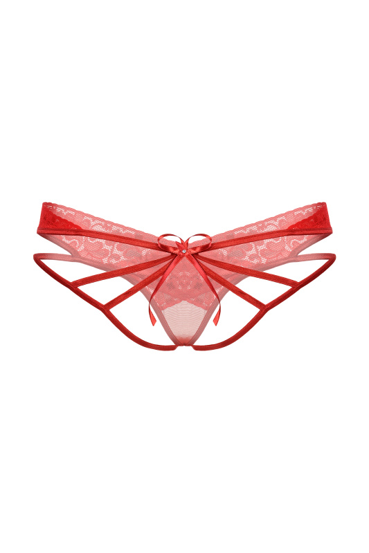 Изображение SoftLine Collection, Польша Стринги с двойным доступом SoftLine Collection, красный, M/L