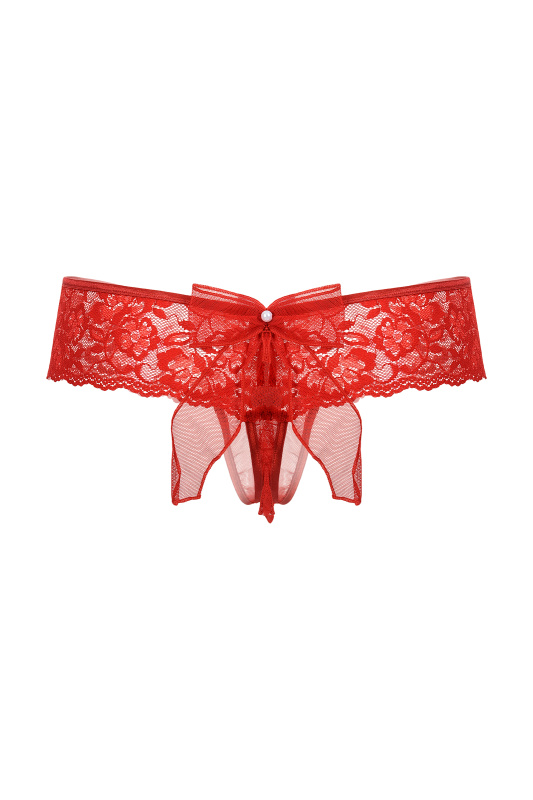 SoftLine Collection, Польша Шортики с бантиком открытые кружевные SoftLine Collection, красный, M/L — купить в Минске Изображение SoftLine Collection, Польша Шортики с бантиком открытые кружевные SoftLine Collection, красный, M/L