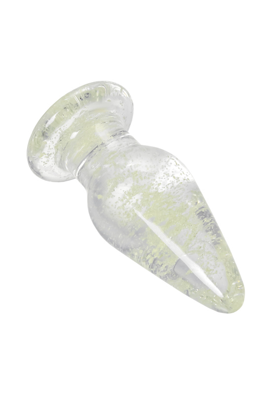 Фото Sexus Glass Анальная втулка Sexus Glass светящаяся в темноте, стекло, прозрачная, 9,8 см