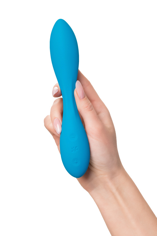 Изображение Satisfyer, Германия Стимулятор точки G с фиксацией формы Satisfyer G-Spot Flex 1, бирюзовый, 19,5 см