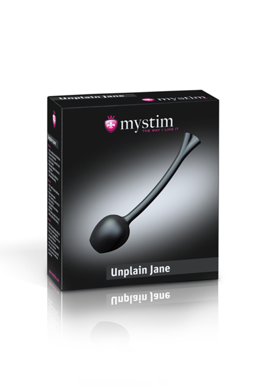 Фото MYSTIM Вагинальные шарики Mystim Mono Unplain Jane Geisha Balls, электростимуляция, силикон, черные, Ø 3,3