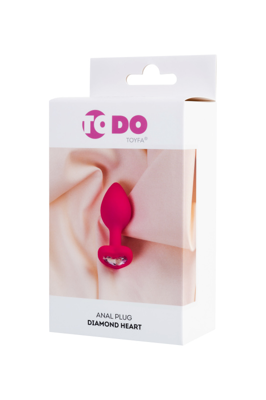 ToDo by Toyfa Анальная втулка ToDo by Toyfa Diamond Heart, силикон, розовый, 7 см, Ø 2,8 см — купить в Минске Изображение ToDo by Toyfa Анальная втулка ToDo by Toyfa Diamond Heart, силикон, розовый, 7 см, Ø 2,8 см