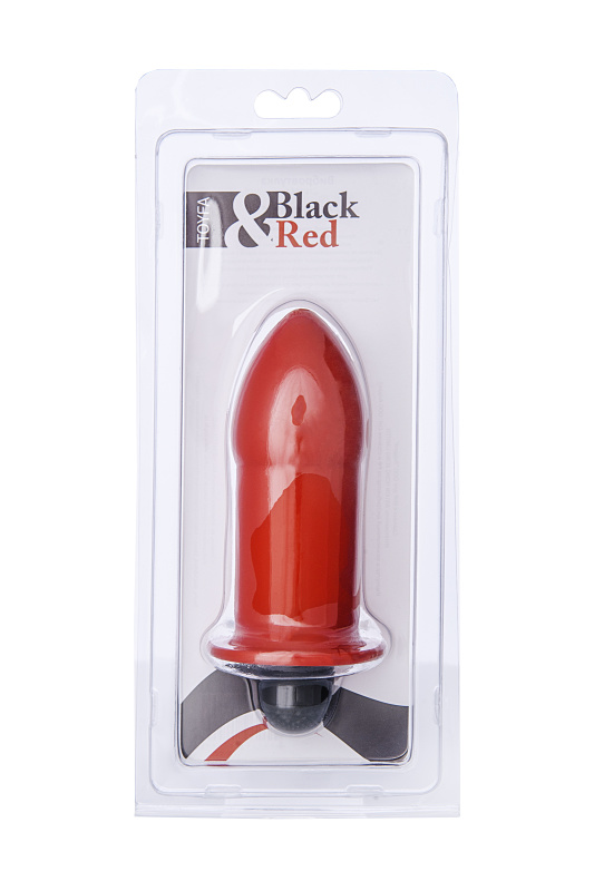 Black & Red by TOYFA Вибровтулка 12,5 см красная — купить в Минске Фото Black & Red by TOYFA Вибровтулка 12,5 см красная