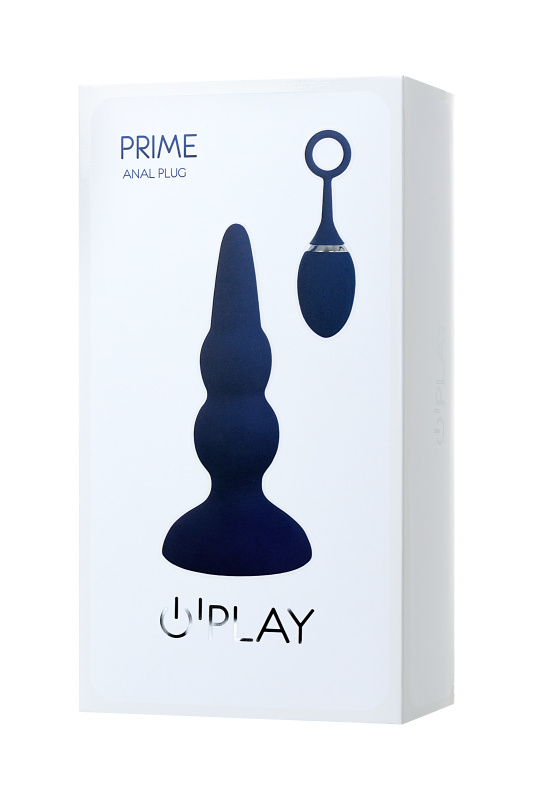 Изображение OPlay by TOYFA Анальная вибровтулка OPlay Prime с пультом ДУ, силикон, синий, 12 см.
