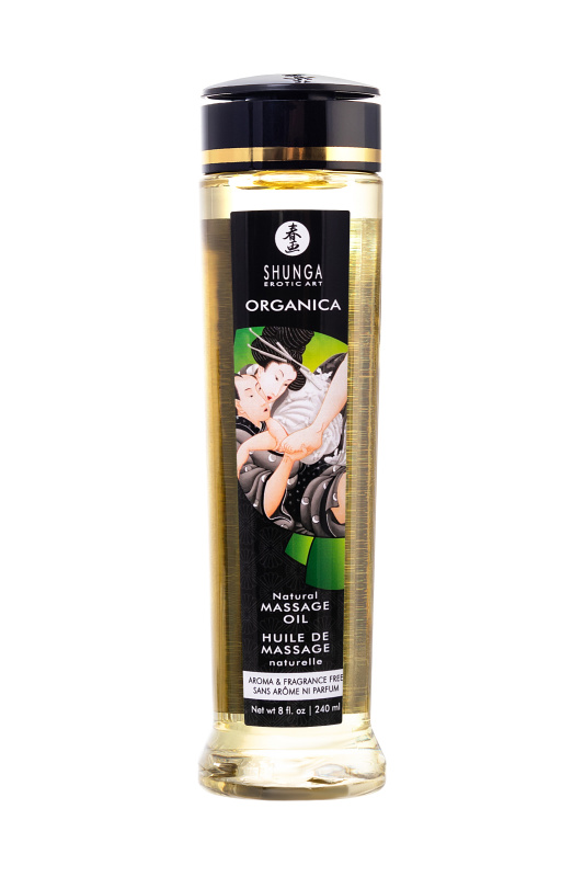 Изображение Shunga, Канада Масло для массажа Shunga Organica Aroma and Fragrance Free, возбуждающее, 240 мл