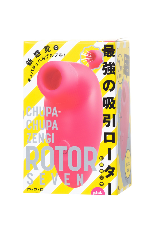 Изображение  Вакуумный стимулятор клитора PPP CHUPA-CHUPA ZENGI ROTOR, ABS-пластик, розовый, 9 см