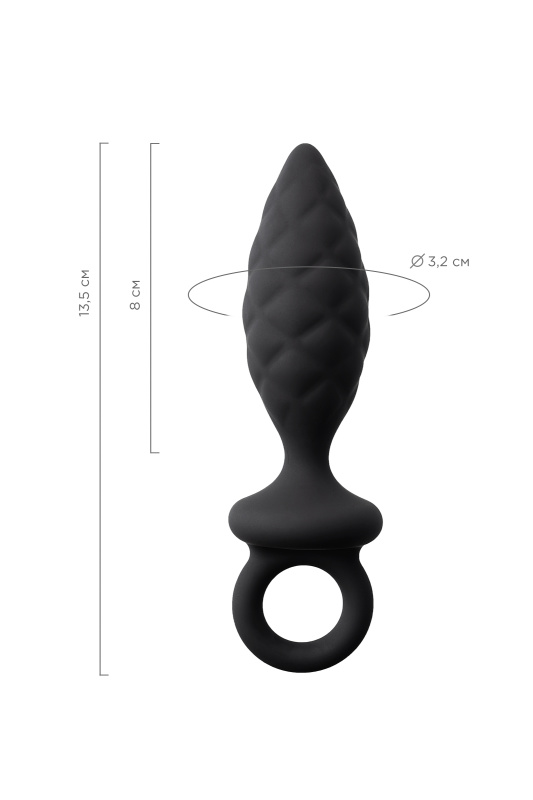 Фото Erotist Анальная пробка Erotist Strob M - size, силикон,черная, 13,5 см