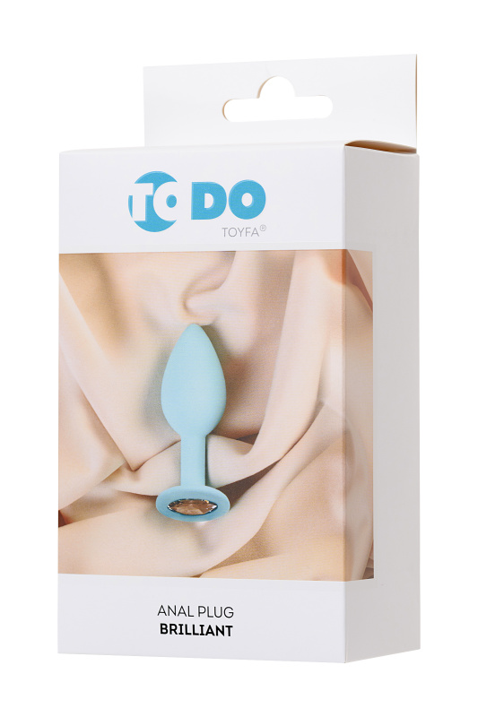 ToDo by Toyfa Анальная втулка ToDo by Toyfa Brilliant, силикон, мятный с белым кристаллом, 7 см, Ø 2,8 см, 26 г — купить в Минске Фото ToDo by Toyfa Анальная втулка ToDo by Toyfa Brilliant, силикон, мятный с белым кристаллом, 7 см, Ø 2,8 см, 26 г