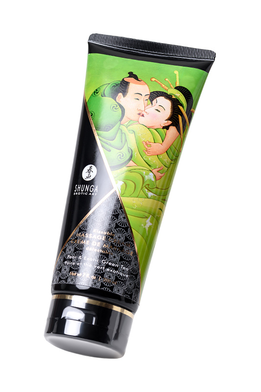 Изображение Shunga, Канада Массажный крем для тела Shunga «Груша и зеленый чай» (Pear&Exotic Green Tea), съедобный, 200мл