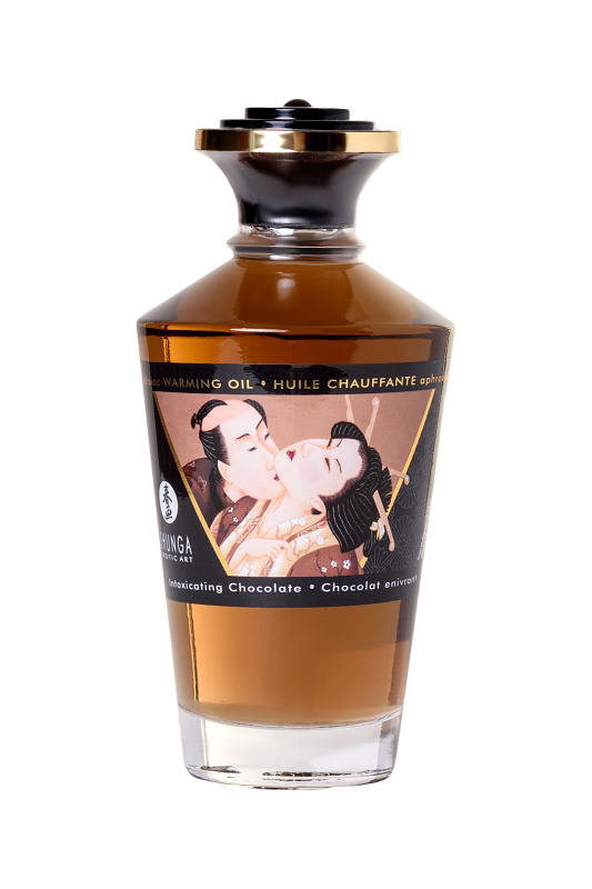 Фото Shunga, Канада Масло массажное для тела Shunga «Пьянящий шоколад» (Intoxicating Chocolate), разогревающее, 100 мл