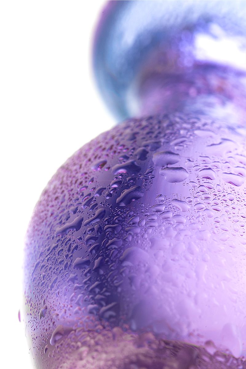 Изображение Sexus Glass Анальная втулка Sexus Glass, стекло, фиолетовая, 10 см, Ø 4 см