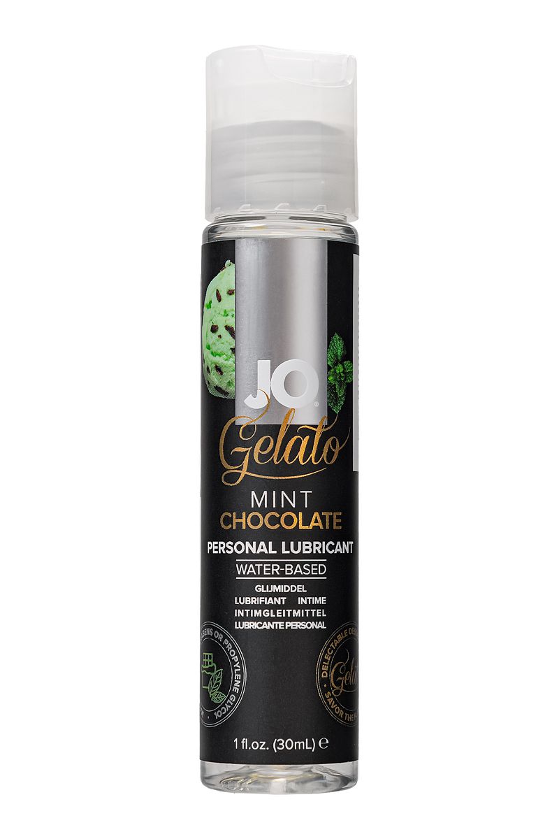 Фото System JO, США Съедобный лубрикант на водной основе JO Gelato Mint Chocolate, со вкусом мятный шоколад, 30 мл