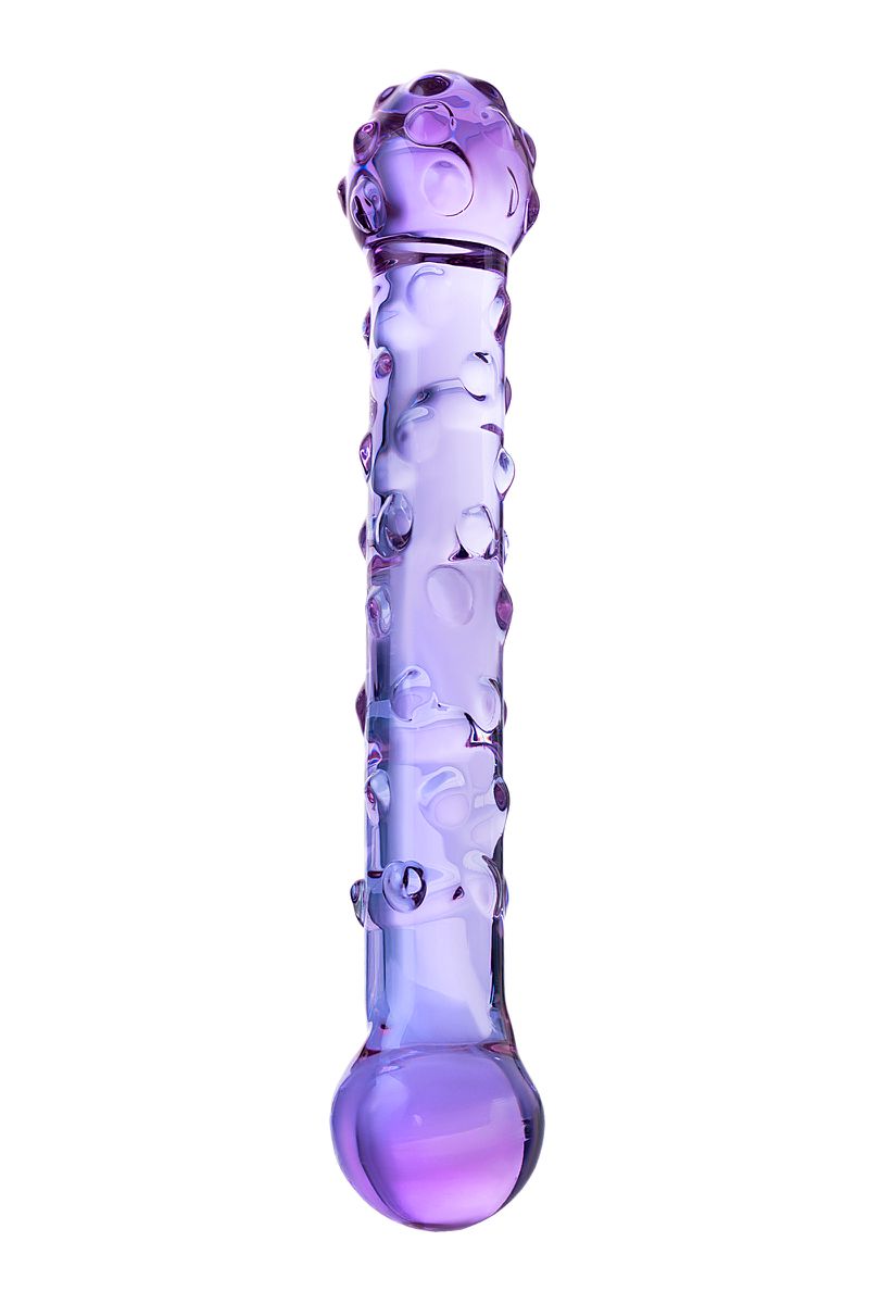 Sexus Glass Двусторонний фаллоимитатор Sexus Glass, стекло, фиолетовый, 19,5 см — купить в Минске Изображение Sexus Glass Двусторонний фаллоимитатор Sexus Glass, стекло, фиолетовый, 19,5 см