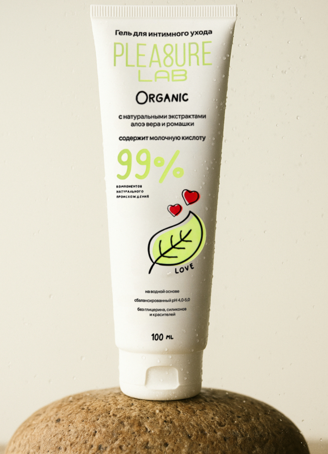Интимный гель из натуральных компонентов Pleasure Lab Organic 100 мл — купить в Минске Фото Интимный гель из натуральных компонентов Pleasure Lab Organic 100 мл