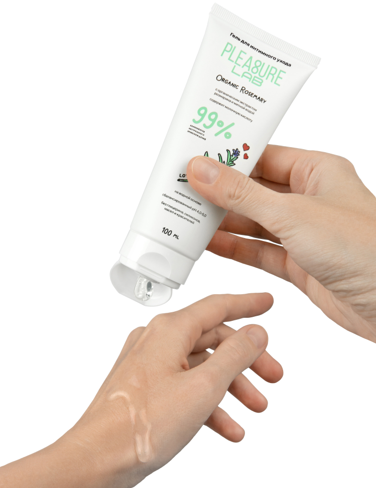 Фото  Интимный гель из натуральных компонентов Pleasure Lab Organic Rosemary 100 мл