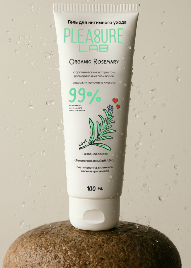 Фото  Интимный гель из натуральных компонентов Pleasure Lab Organic Rosemary 100 мл