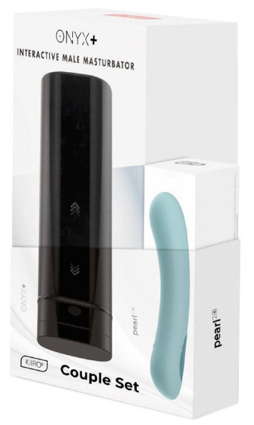 Фото  Набор для секса на расстоянии Kiiroo мастурбатор Onyx Plus и вибратор Pearl 2 Plus бирюзовый